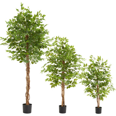 Künstlicher Ficusbaum Kunststoffficus Deko Künstliche Ficuspflanze Naturgetreu