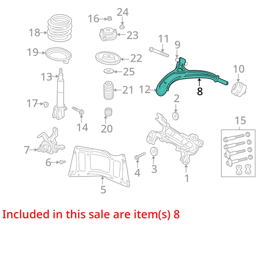 Dodge Chrysler Town & Country Grand Caravan 2001-2007 brazo de control 4743834ab nuevo Foto 2 de 3