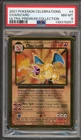 Pokemon Charizard Celebrations Ultra-Premium Coll. Gold Metal Promo #4 PSA 8