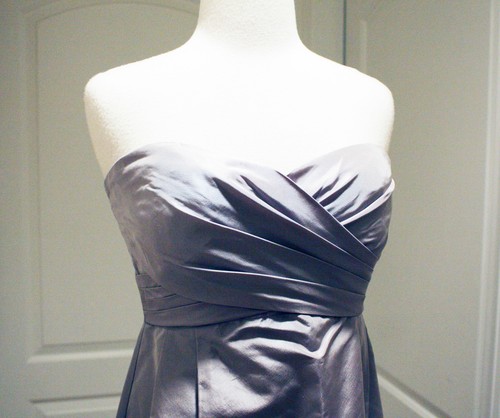 J.CREW COLLECTION $405 NWT ARABELLE LONG DRESS IN SILK TAFFETA SILVER SIZE 6 8 - Picture 6 of 9