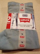 Levis Youth 2-Pack Stretch Pull On Jeans.