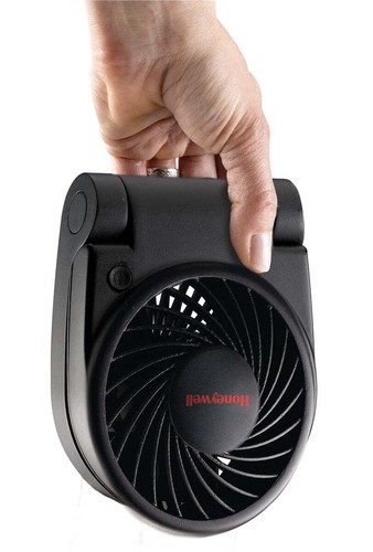Honeywell Black Turbo on the Go Portable Folding Personal Fan, Black, New - Picture 7 of 8