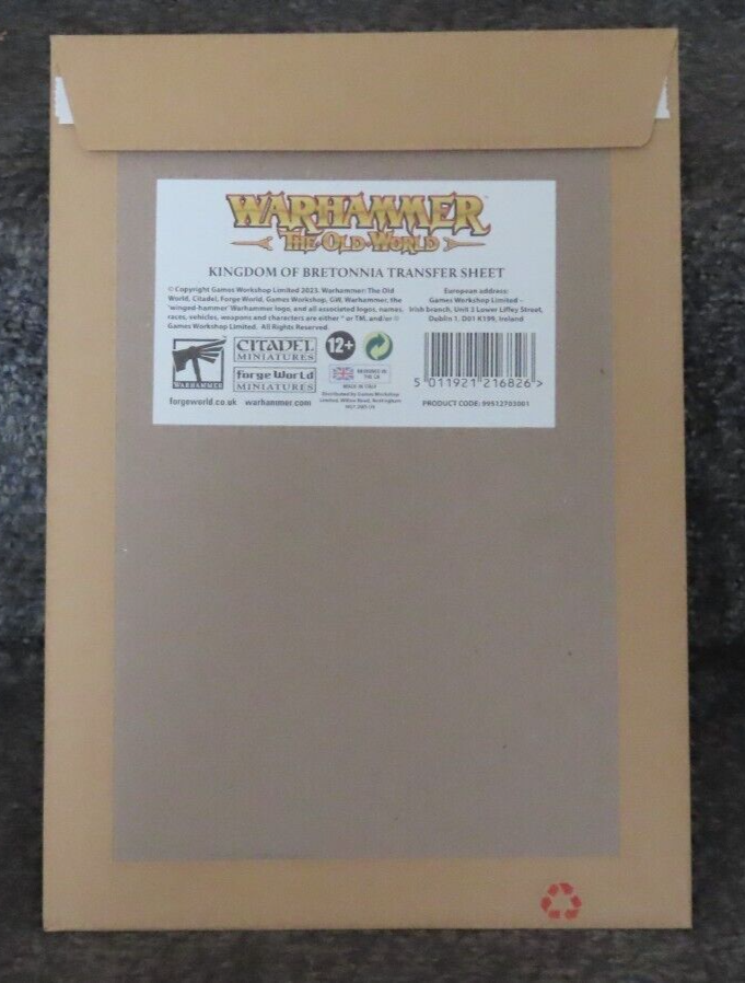 Foglio Decalcomanie Transfer Warhammer 40K – Mangiamondi (World Eaters)