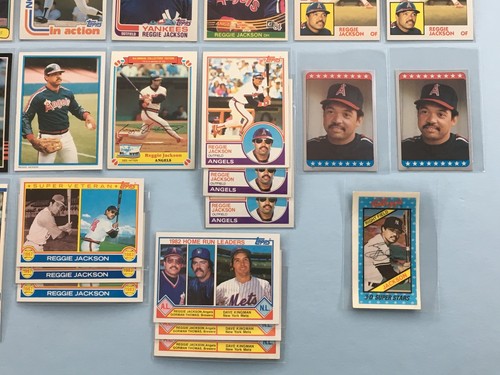 1970~1985 REGGIE JACKSON Vintage Lot x 52 | Topps #459 500 | Yankees HOF Batch - Picture 9 of 11