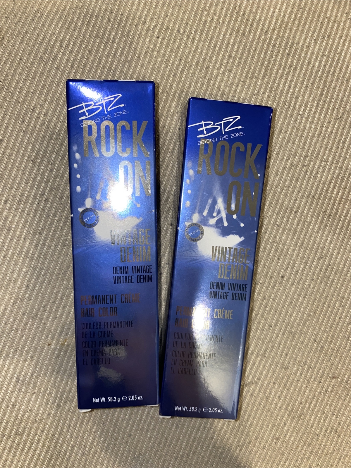 BTZ Rock On Vintage Denim Permanent Blue Color Club Costume Dance Cheer