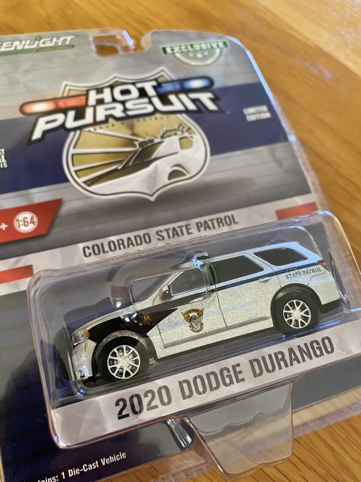 Greenlight Hot Pursuit Colorado State Patrol 2020 Dodge Durango 1/64 Limited Ed. - Image 4 of 4