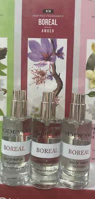 3 X 15ml YODEYMA PARIS PERFUME BOREAL no box no lid 2023 new collection