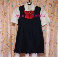 E26   Japanese SchoolGirl Uniform Dress Jumper Skirt  Rare. Excellent 