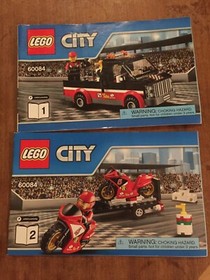LEGO- CITY- RACING BIKE TRANSPORTER- 60084- 100% COMPLETE