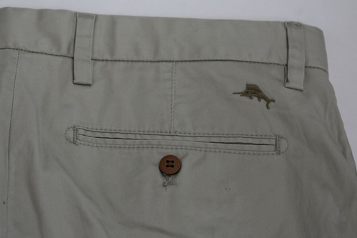 Tommy Bahama pantalone uomo top vela gamba dritta kaki tessuto elasticizzato 33x34 110€ - Foto 8 di 8