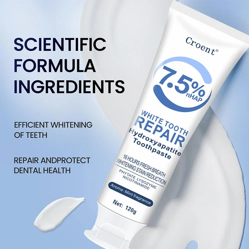 1~5X Hydroxyapatite Toothpaste for Enamel Protection,Gentle Mint, Fresh Breath - Picture 9 of 18