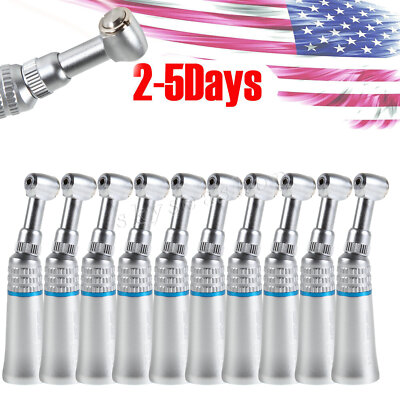 1-10 NSK Style Dental Low Speed Handpiece Contra Angle Push Button Attach nk