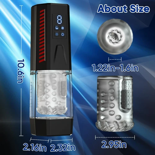 Male Masturbaters Automatic HandsFree Rotating Cup Thrusting Stroker Men Sex Toy - Picture 10 of 20