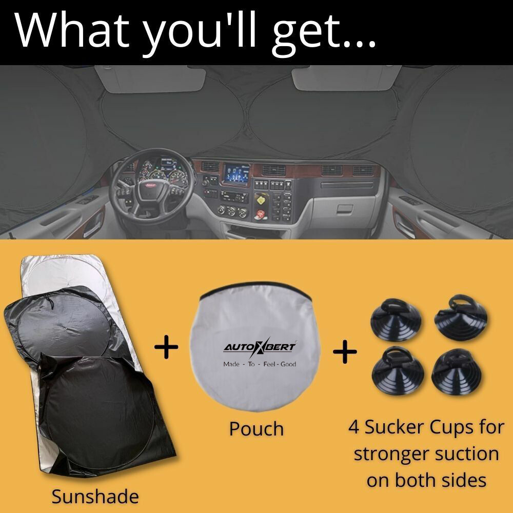 4-Side Van Bus Car Lorry RV Sunshade Windscreen Sun Shade Blinds Heat Reflective