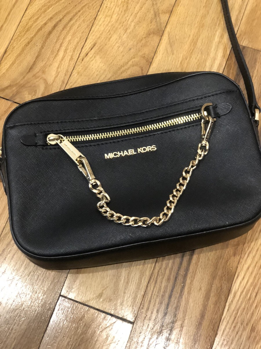 Michael Kors Jet Set Large Saffiano Leather Crossbody | eBay