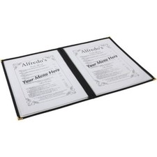 American Style Clear Menu Cover Holder A4 4 Sided Restaurant Cafe 