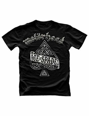 T-shirt Motorhead 'Ace Of Spades' Noir - Taille Normale - Neuf Avec étiquettes - Coton
