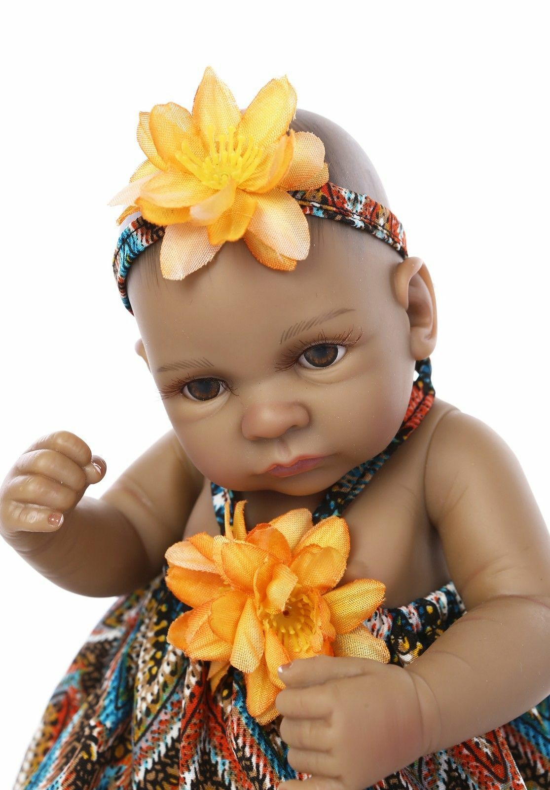 Reborn Dolls Real Baby Doll Realistic Full Silicone Vinyl Lifelike African Girl