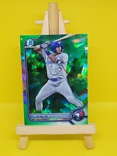 2022 Bowman Draft Chrome Green Sapphire #'d 45/40 Alex De Jesus - Blue Jays