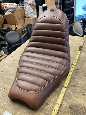RSD Enzo Custom Solo Seat mustang Indian Motorcyle Brown chief