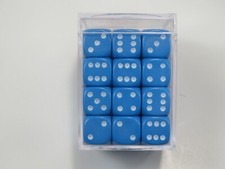 NEW Dice Cube Set of 36 D6 12mm - Opaque Light Blue