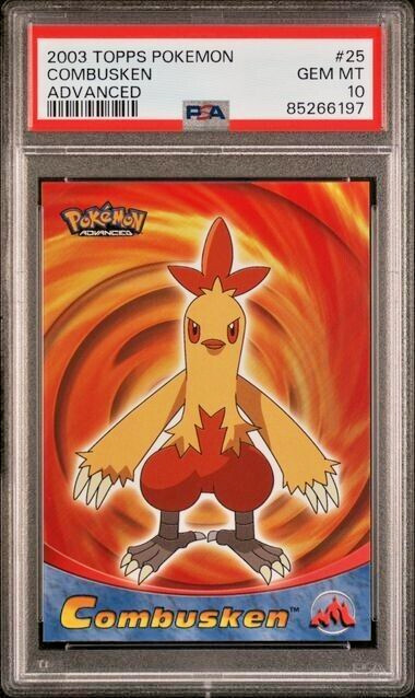 2003 Topps Pokemon Advanced 25 Combusken PSA 10 Gem Mint