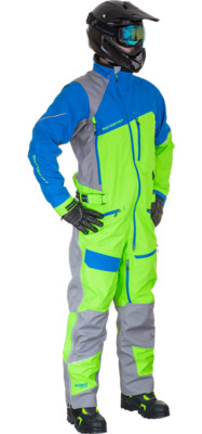 Motorfist Blitzkrieg Lite Snowmobile Suit, Blue/Green, Size L