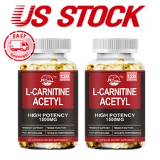 240 Pills Acetyl L-Carnitine Capsules 1500mg High Potency Brain Energy Support