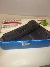 Sanyo Quiet Line Cordless Telephone Used With Box  Not Tested