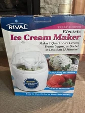 RIVAL ELECTRIC ICE CREAM MAKER 1 1/2 QT GC8101 NEW FROZEN YOGURT OR SORBET
