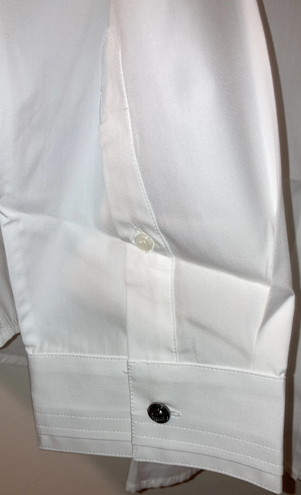 Camicia bianca classica uomo Versace Camisia tessuto autentica nuova con etichetta taglia 43 cotone
