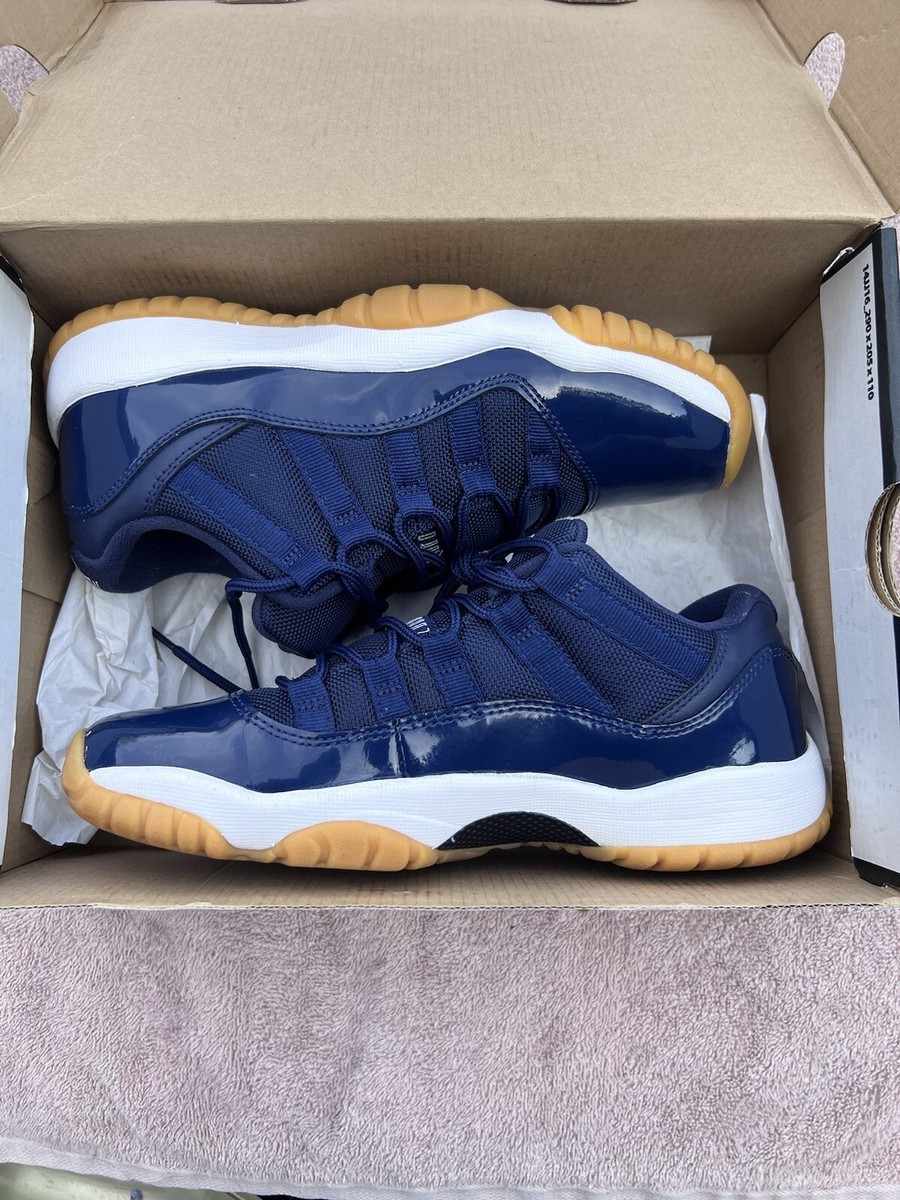 シューズ(男性用) Jordan retro 11 Navy blue New Air Jordan 11 Low Navy Gum 2016 Size 9.5 Rare Retro