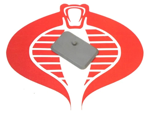 GI Joe Playset Missile Defense Grey Figure Stand 1984 Original Part