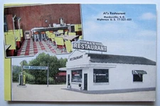 Hardeeville South Carolina Al’s Restaurant Postcard 