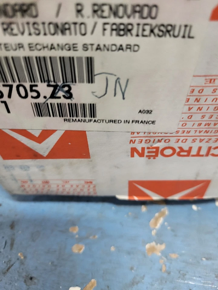 GENUINE NEW CITROEN AX BX C15 PEUGEOT 205 309 ALTERNATOR 5705JN - Image 3 of 3