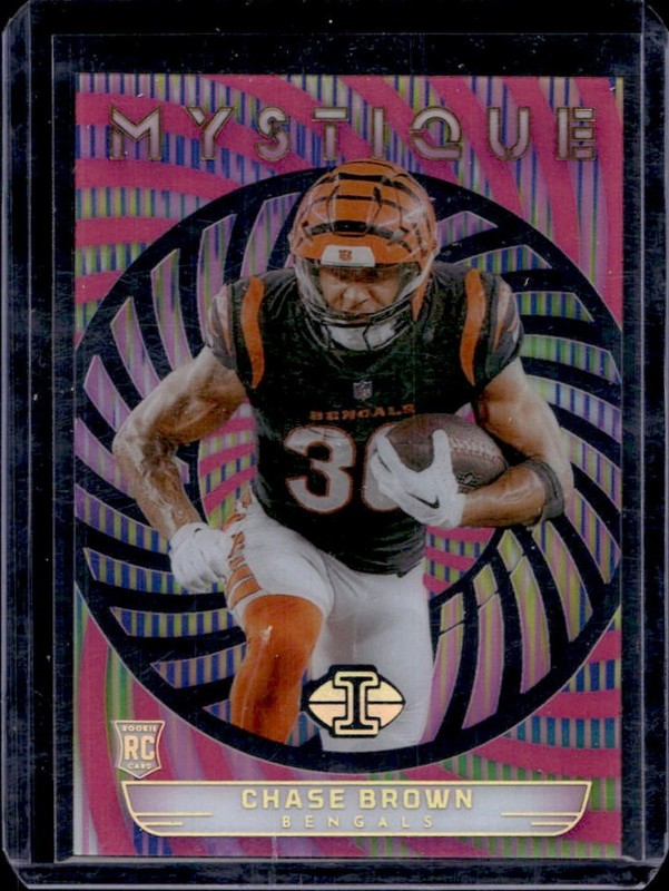 2023 Panini Illusions Chase Brown Mystique RC Pink Rookie #/399 Bengals