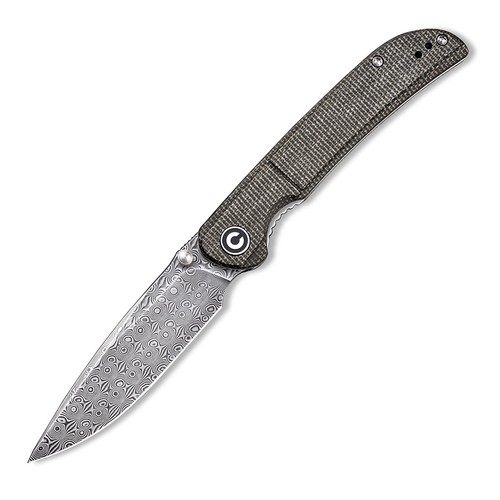 Civivi Knives Imperium Liner Lock C2107DS-3 Damascus Steel Dark Green Micarta - Picture 3 of 7