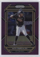 2023 Panini Prizm Purple Prizm 32/99 Nick Gonzales #129 0s1o
