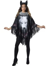 Lone Wolf Poncho Costume Adult Halloween