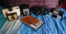 Vintage Camera Lot. Polaroid SX-70, Polaroid Swinger and more.