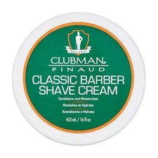 Clubman Pinaud Classic Barber Shave Cream - Non-Aerosol Moisturizing Cream 453ml