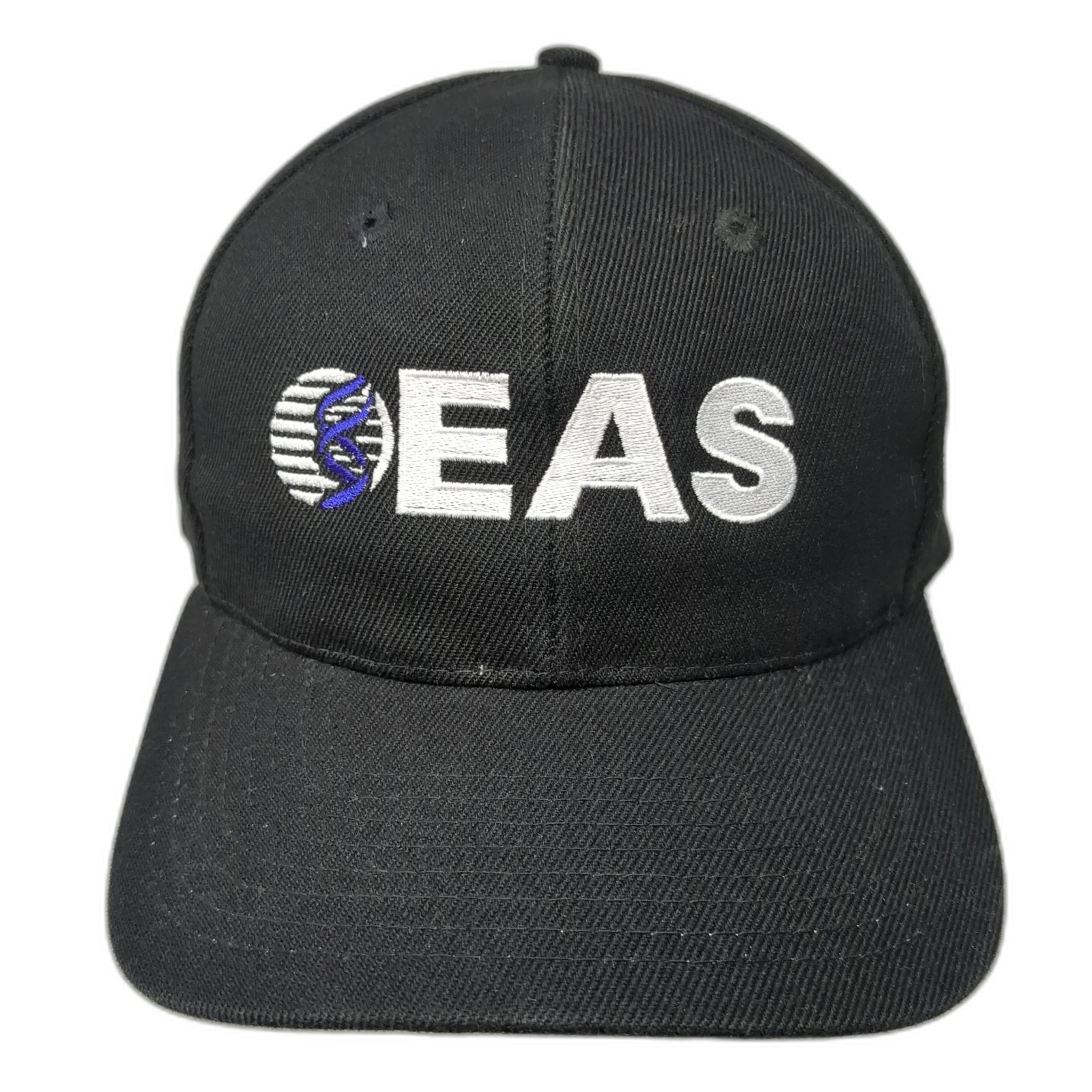 EAS Snapback Hat Solid Black Large Adjustable Emb… - image 1