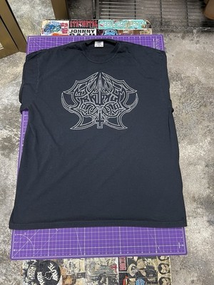 Abruptum Rare Ltd Band Shirt Black Metal Merch OOP XXL Silk Screened Front Back