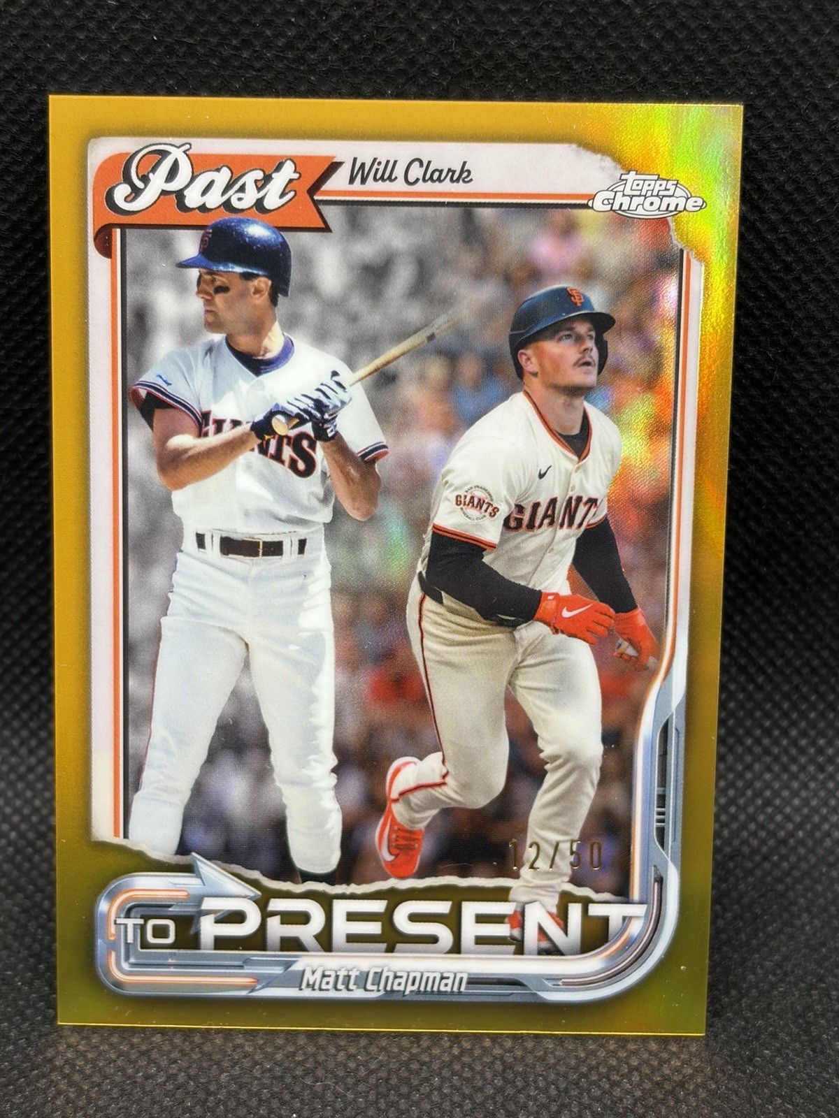 2026 Topps Chrome Will Clark Matt Chapman Past to Present Gold Refractor #/50