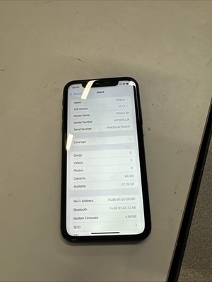 Apple iPhone XR - 64 GB - Black (AT&T) Batt Not OEM READ DESC