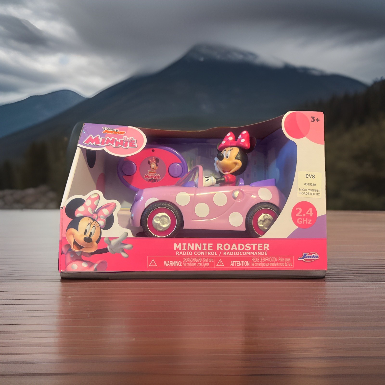 Disney Junior Minnie Mouse RC Roadster Coche 2.4GHz Control Remoto Por Jada Nuevo en Caja