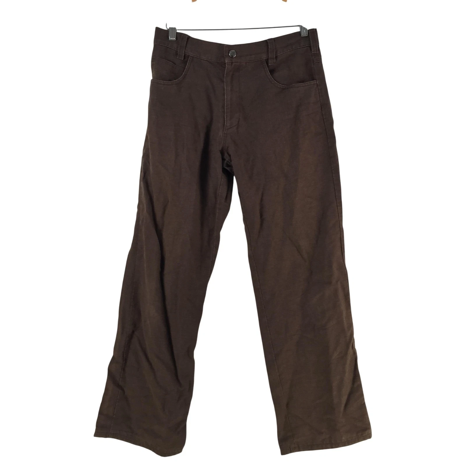 Kathmandu Pants Mens S Brown Hemp Blend Chino Straight Hiking 132061