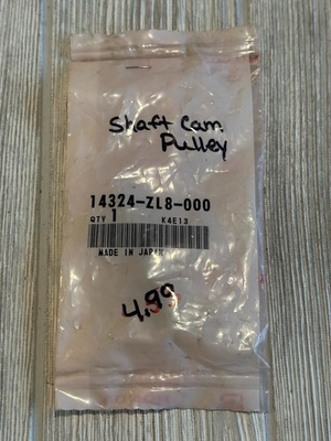 #ad HONDA Cam Pulley Shaft 14324 ZL8 000 Genuine OEM $8.00