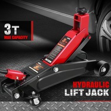 7.7- 213 Ton 6000lbs Heavy Duty Low Profile Hydraulic Trolley Floor Jack Red