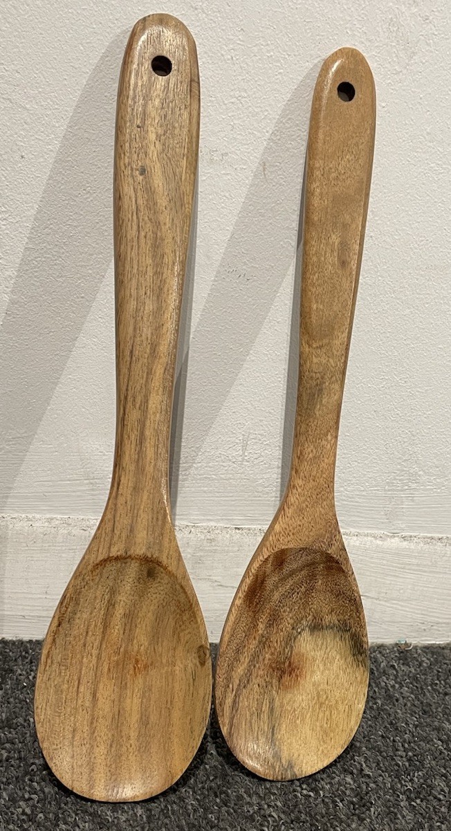 2 X Cuchara ovalada de madera Cucharón Sopa Arroz Servir Cuchara de cocina Cuchara de madera